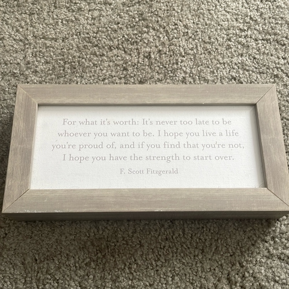 F Scott Fitzgerald Quote